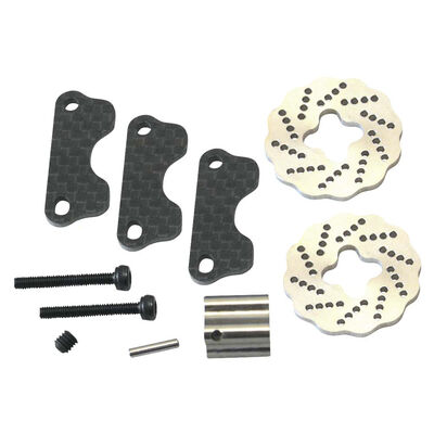 Carbon Dual Steel Wave Brake Disk Kit: Traxxas Jato 3.3 Carbon Dual Steel Wave Brake Disk Kit: Traxxas Jato 3.3