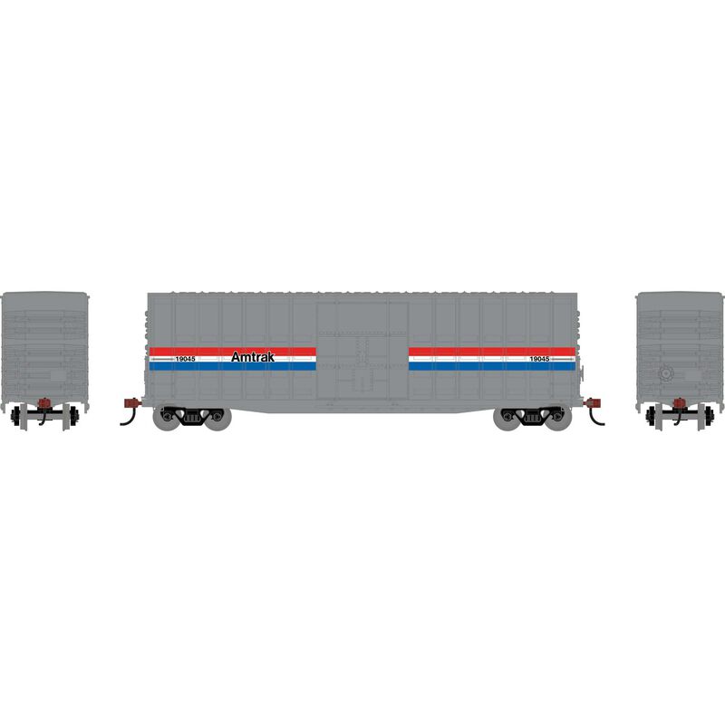 HO RND 50' Waffle High Cube Box Car AMTK Phase III #19045