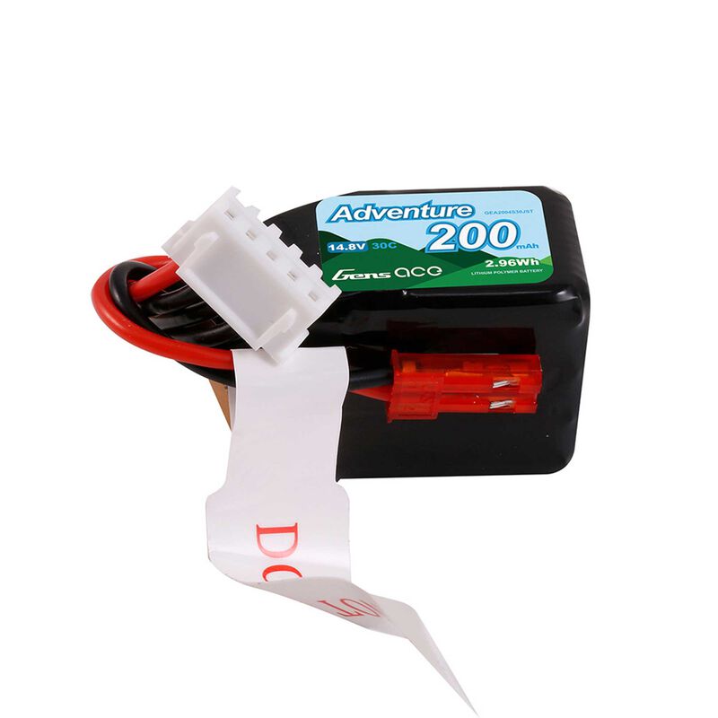 14.8V 200mAh 4S 30C G-Tech LiPo Battery: JST