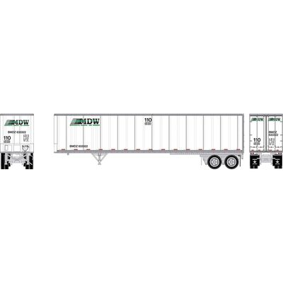 HO ATH 45' Fruehauf Z-Van Trailer Smooth Side, BMDZ #633322 HO ATH 45' Fruehauf Z-Van Trailer Smooth Side, BMDZ #633322