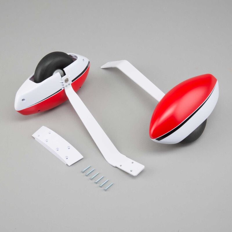 Tricycle Main Landing Gear with Axles: Carbon-Z Cessna 150