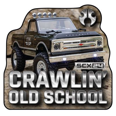 Axial Crawlin' Old School Sticker Axial Crawlin' Old School Sticker