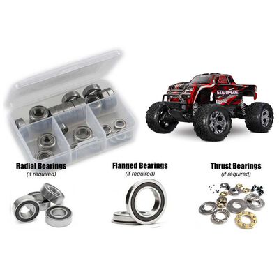 Rubber Shielded Bearing Kit, 1/10 Traxxas Stampede BL-2S Rubber Shielded Bearing Kit, 1/10 Traxxas Stampede BL-2S