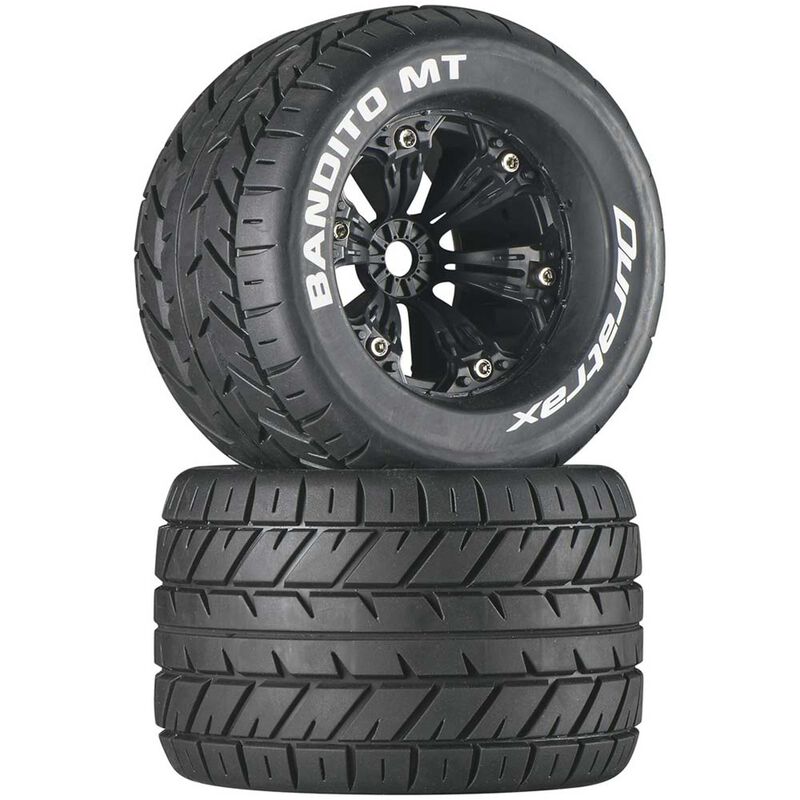 Bandito MT 3.8" Mounted 1/2" Offset Tires, Black (2)