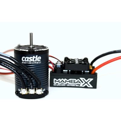 Mamba X Waterproof ESC/1406-1900Kv Sensored Brushless Motor Combo: 4mm Bullet Mamba X Waterproof ESC/1406-1900Kv Sensored Brushless Motor Combo: 4mm Bullet