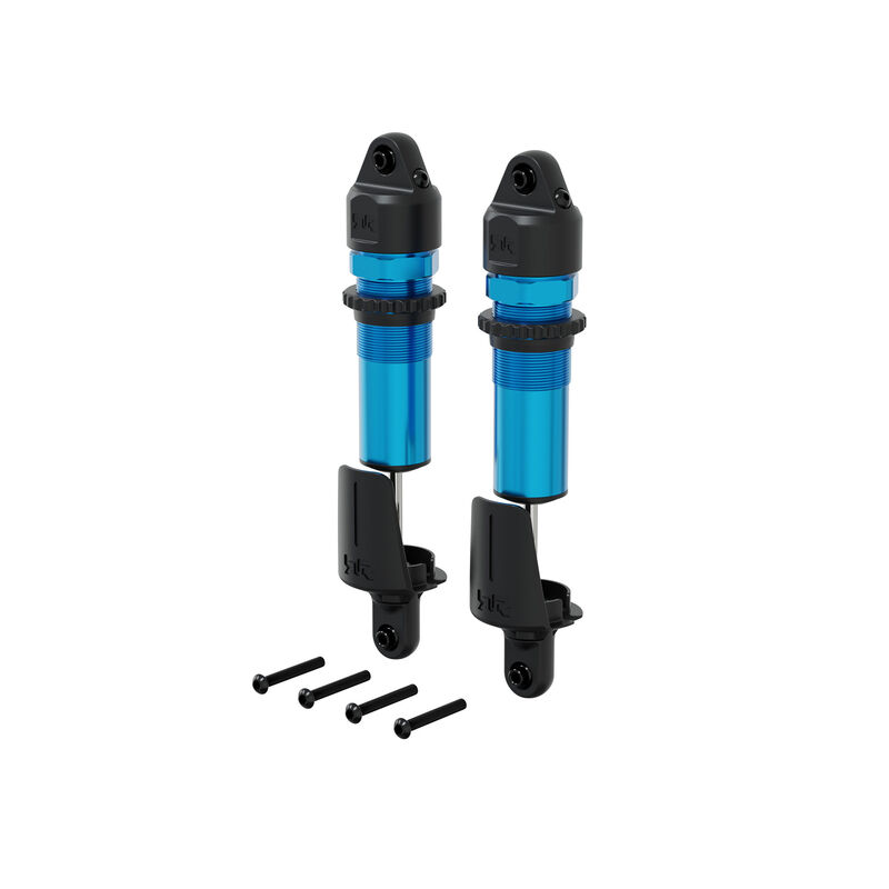 ARRMA Shock Set (Rear), Alloy, 15mm Bore, 153.5mm Length, 4x1.9mm Piston, 1300cSt Oil, Blue
