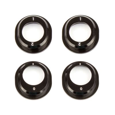 B6.1 Aluminum Differential Height Inserts black B6.1 Aluminum Differential Height Inserts black