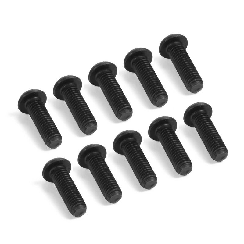 Losi Button Head Screws, M6 x 20mm, Steel (10)