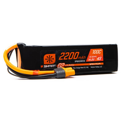 14.8V 2200mAh 4S 100C Smart G2 LiPo Battery: IC3 14.8V 2200mAh 4S 100C Smart G2 LiPo Battery: IC3