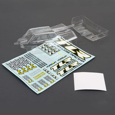 1/10 Cab FWD Clear Body & Wing Set with Stickers: 22-4 1/10 Cab FWD Clear Body & Wing Set with Stickers: 22-4