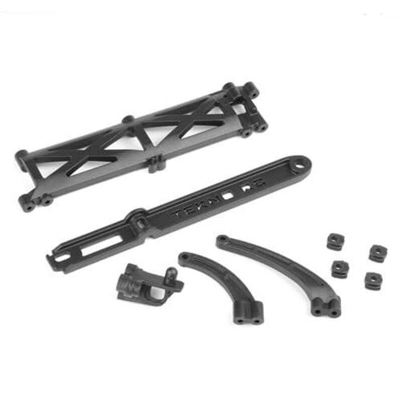 Chassis Brace Set and Battery Strap, 1/10 Tekno SCT410SL
