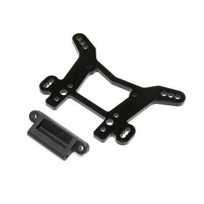 Shock Tower Rear, Aluminum Black: DBXL-E/DBXL 2.0 Shock Tower Rear, Aluminum Black: DBXL-E/DBXL 2.0