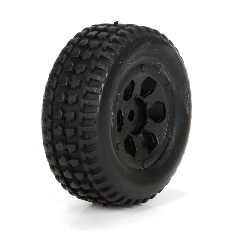 Front/Rear Premount Tire (2): 1/24 4WD Torment