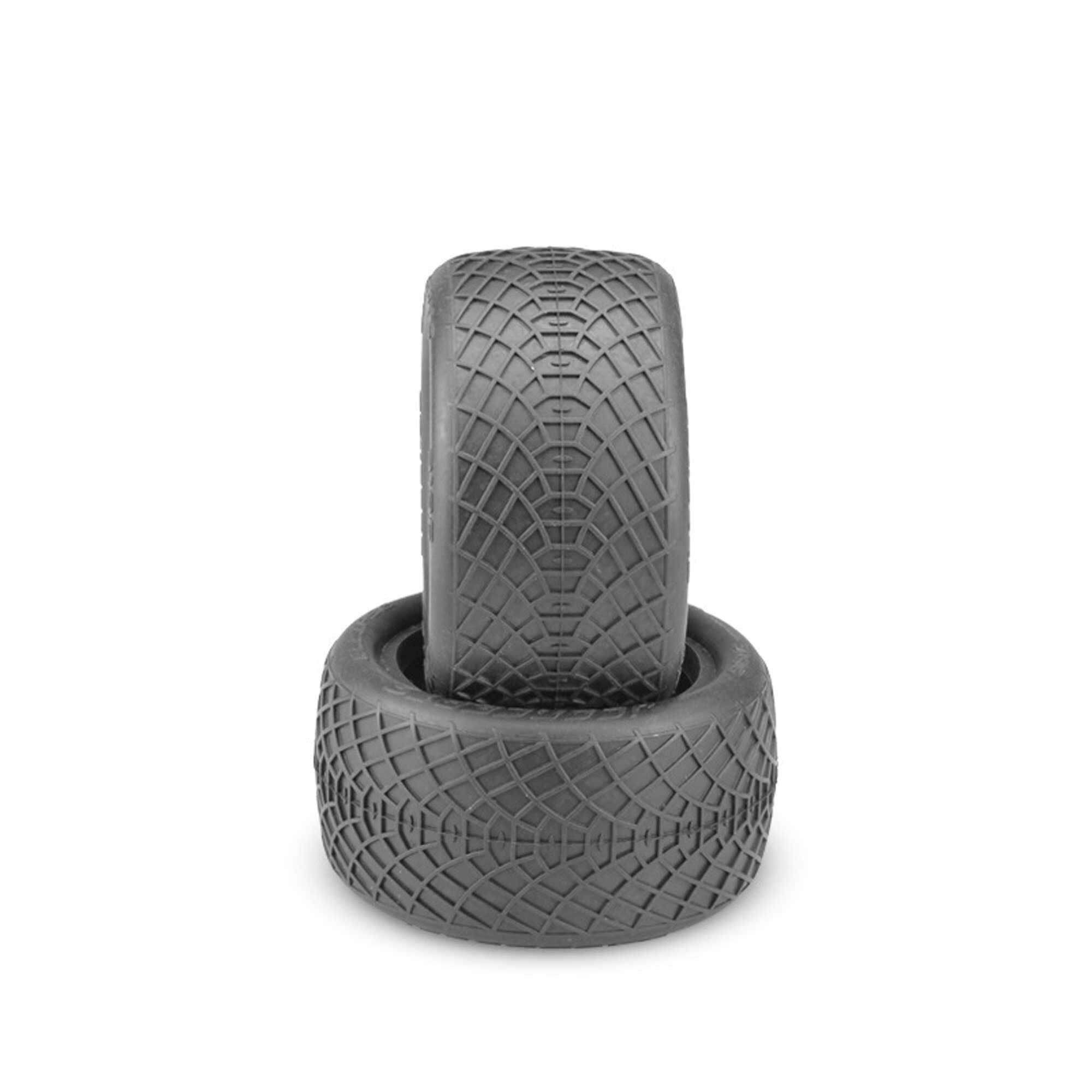 J Concepts 2.2 Ellipse Rear Tires - Gold Compound RC Buggy Tires With Dirt Web Pattern