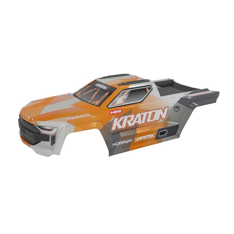 ARRMA MINI KRATON Body, White/Orange