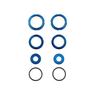 Shock Collars, Bottom Caps, & Cap Retainers, 1/10 Team Associated DC10 Shock Collars, Bottom Caps, & Cap Retainers, 1/10 Team Associated DC10