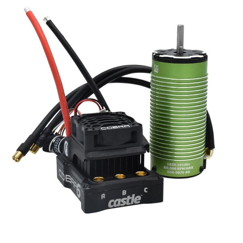 Cobra 6 ESC & 1520-1650KV Sensored Brushless Combo
