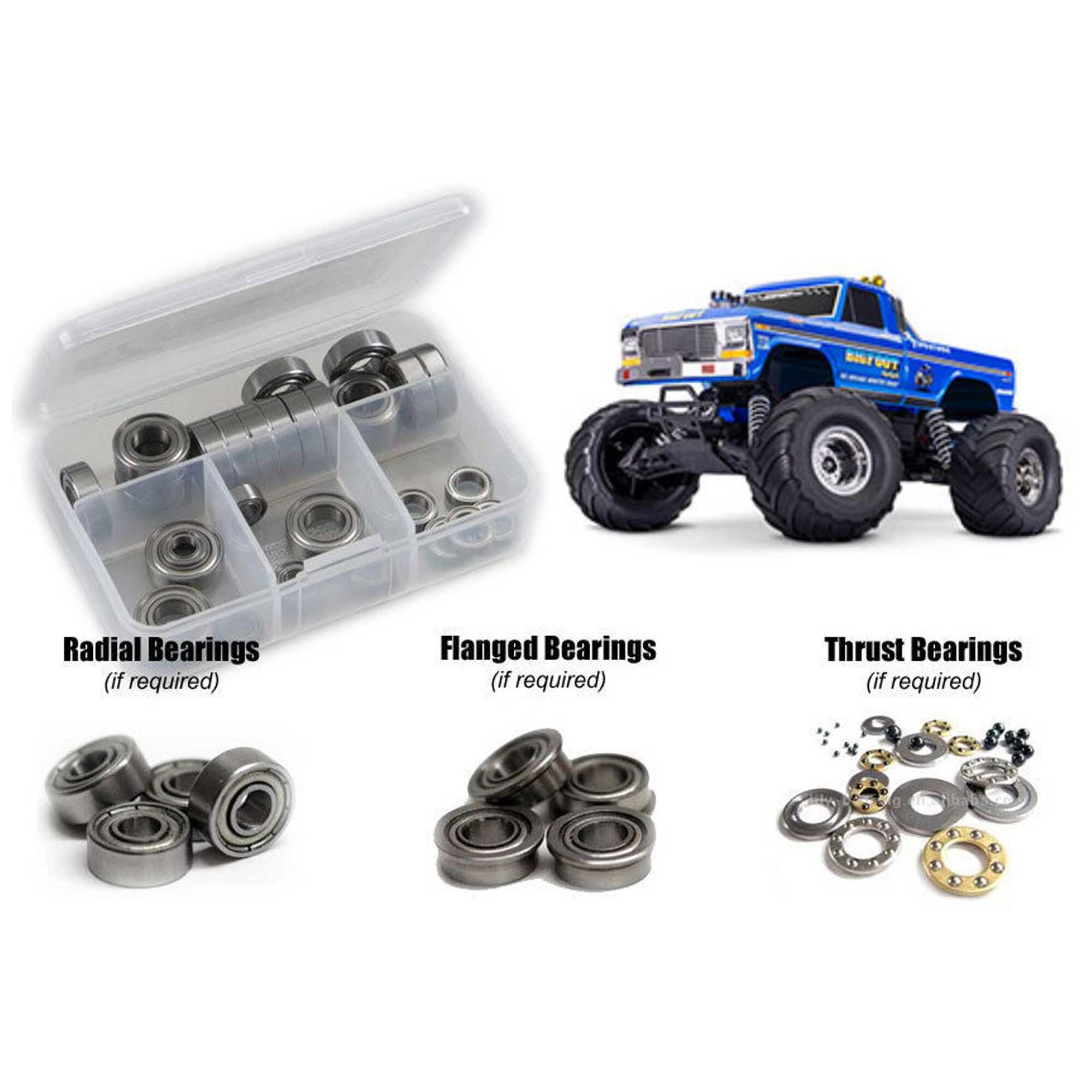 RC Screwz RC Screwz Metal Shielded Bearing Kit, 1/10 Traxxas