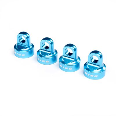 Shock Cap Set, Aluminum, King Blue: SBR 2.0 Shock Cap Set, Aluminum, King Blue: SBR 2.0