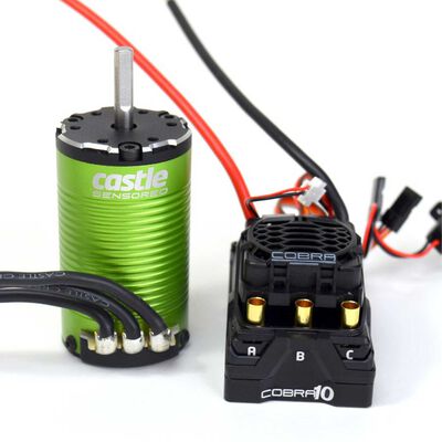 Cobra 10 Electronic Speed Control & 1412-2100KV Sensored Motor Combo Cobra 10 Electronic Speed Control & 1412-2100KV Sensored Motor Combo