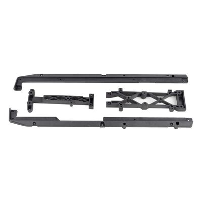 Factory Team Carbon Fiber Lower Chassis Brace Set, 1/7 Team Associated SR7 Factory Team Carbon Fiber Lower Chassis Brace Set, 1/7 Team Associated SR7