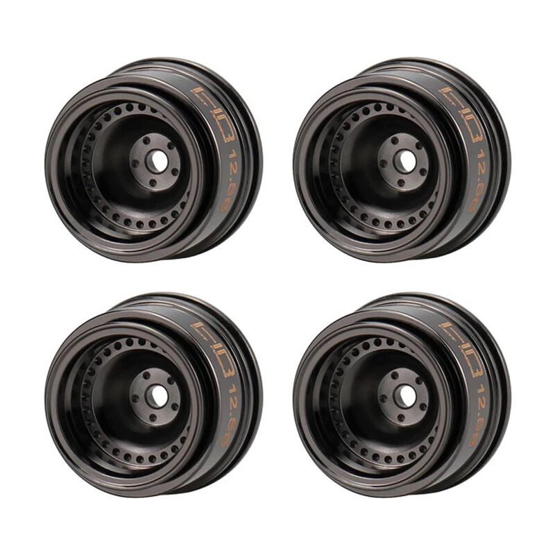 4mm Offset Black Chrome Brass 12.5g Wheel - SCX30