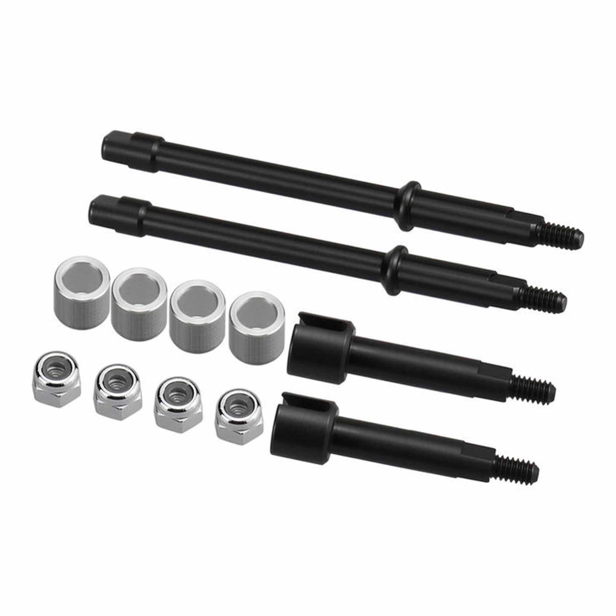 Hot Racing Steel +6mm Stub Axle Set, 1/30 Axial SCX30 | Horizon Hobby