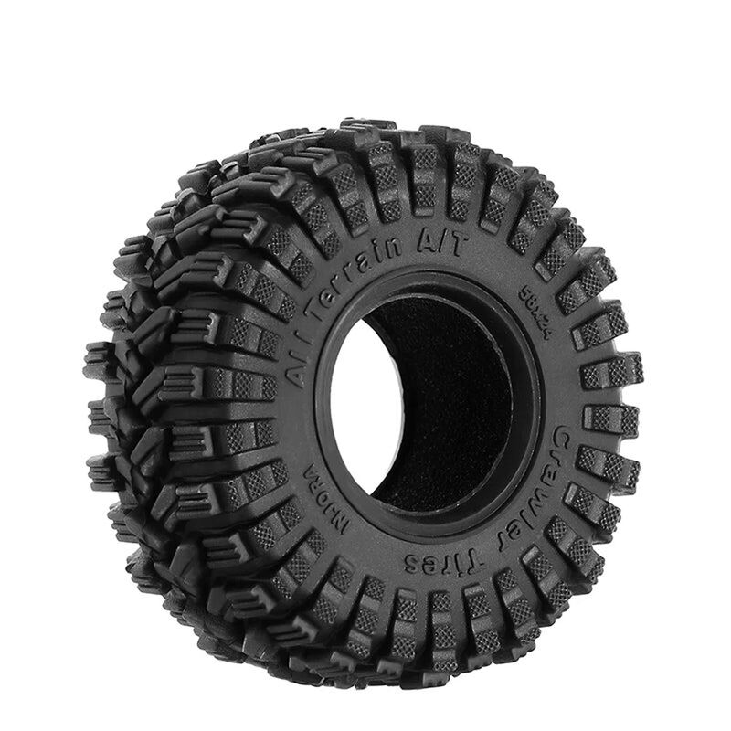 INJORA 1/24 King Trekker Front/Rear 1.0" Rock Crawler Tires & Inserts (4)