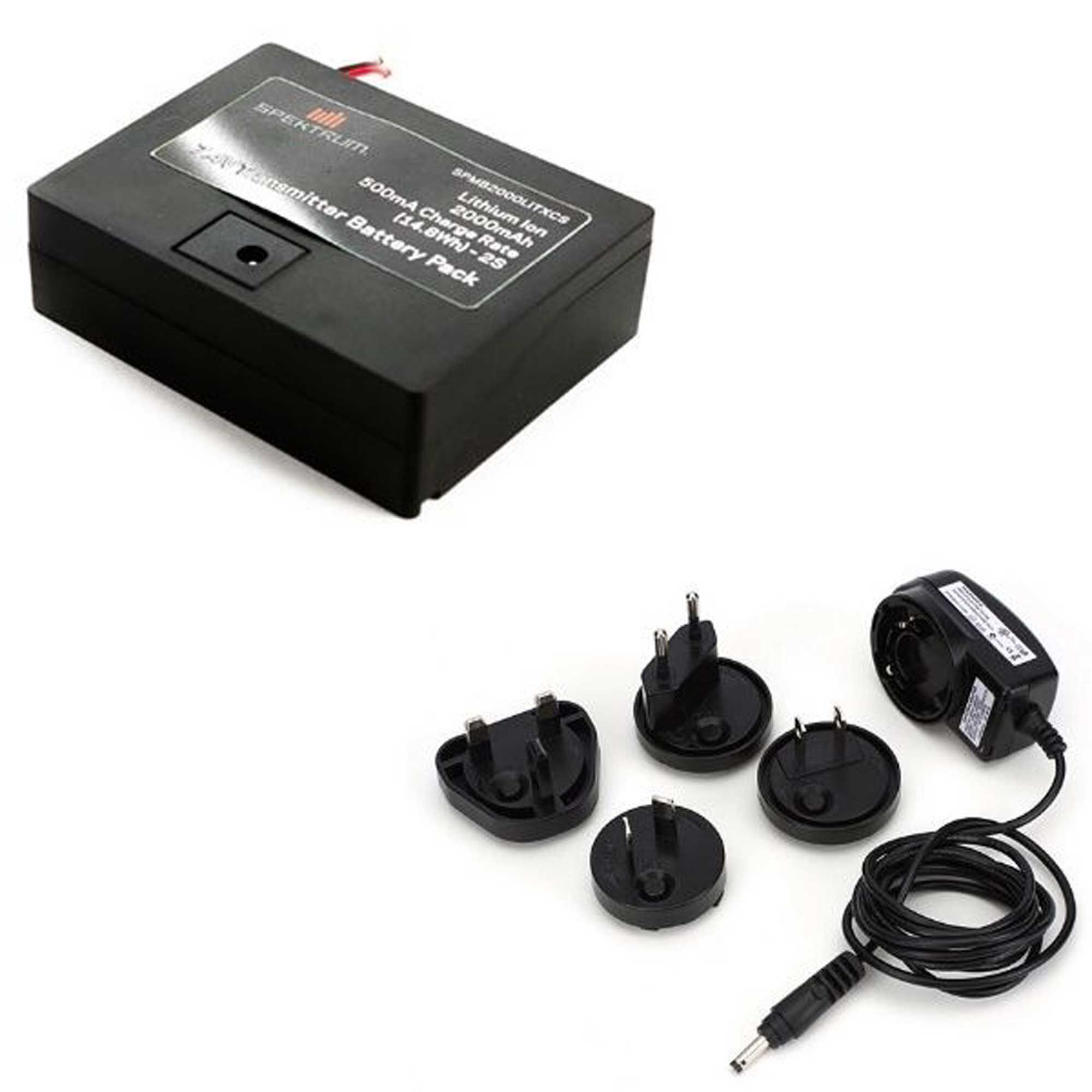 Batterie émetteur 9.6V 2000mAh Carrée Voltz - Compatible JR, Spektrum, Etronix, Tamco - Pour Radiocommandes