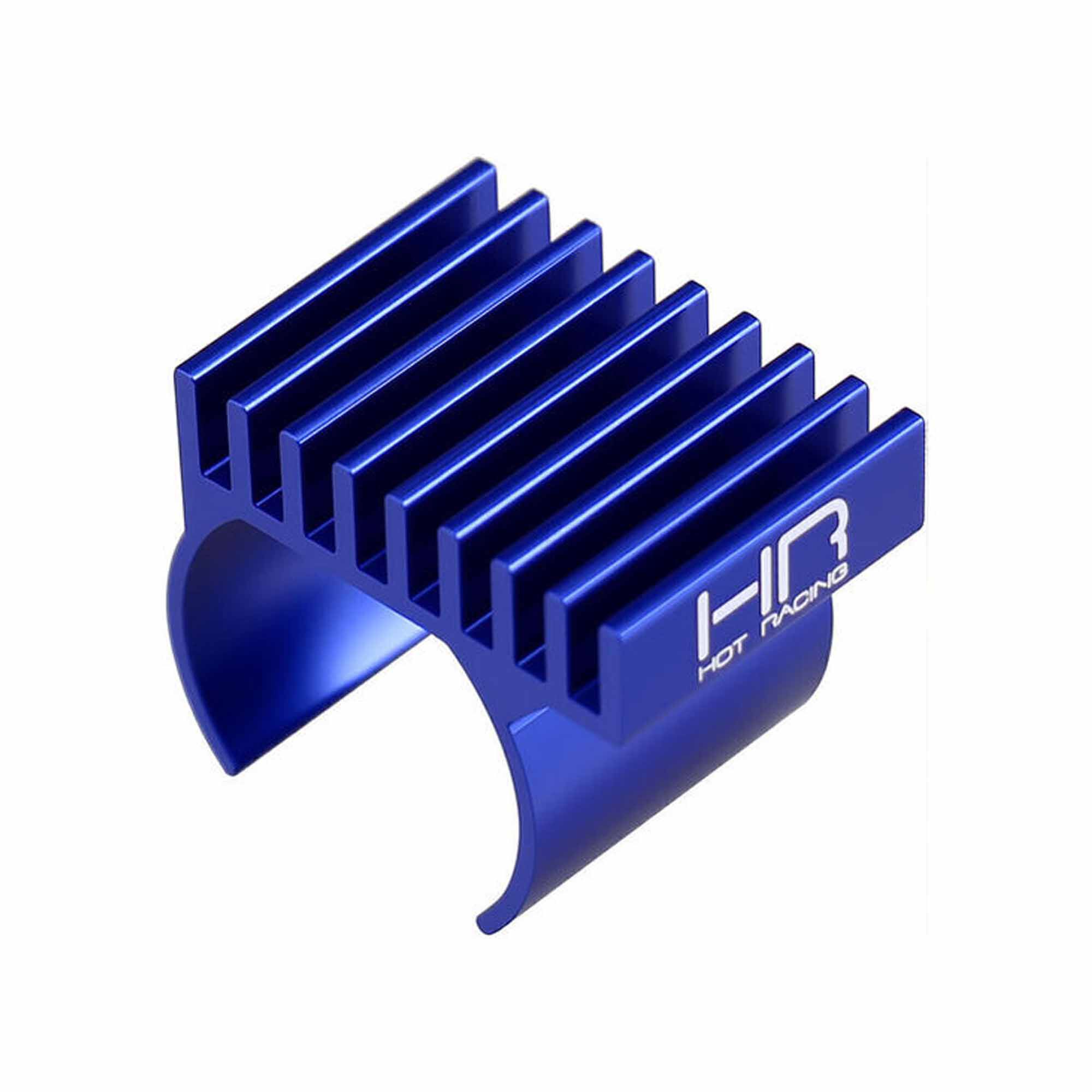 Hot Racing Aluminum 9-Fin Motor Heat Sink, Blue, 1/30 Axial SCX30
