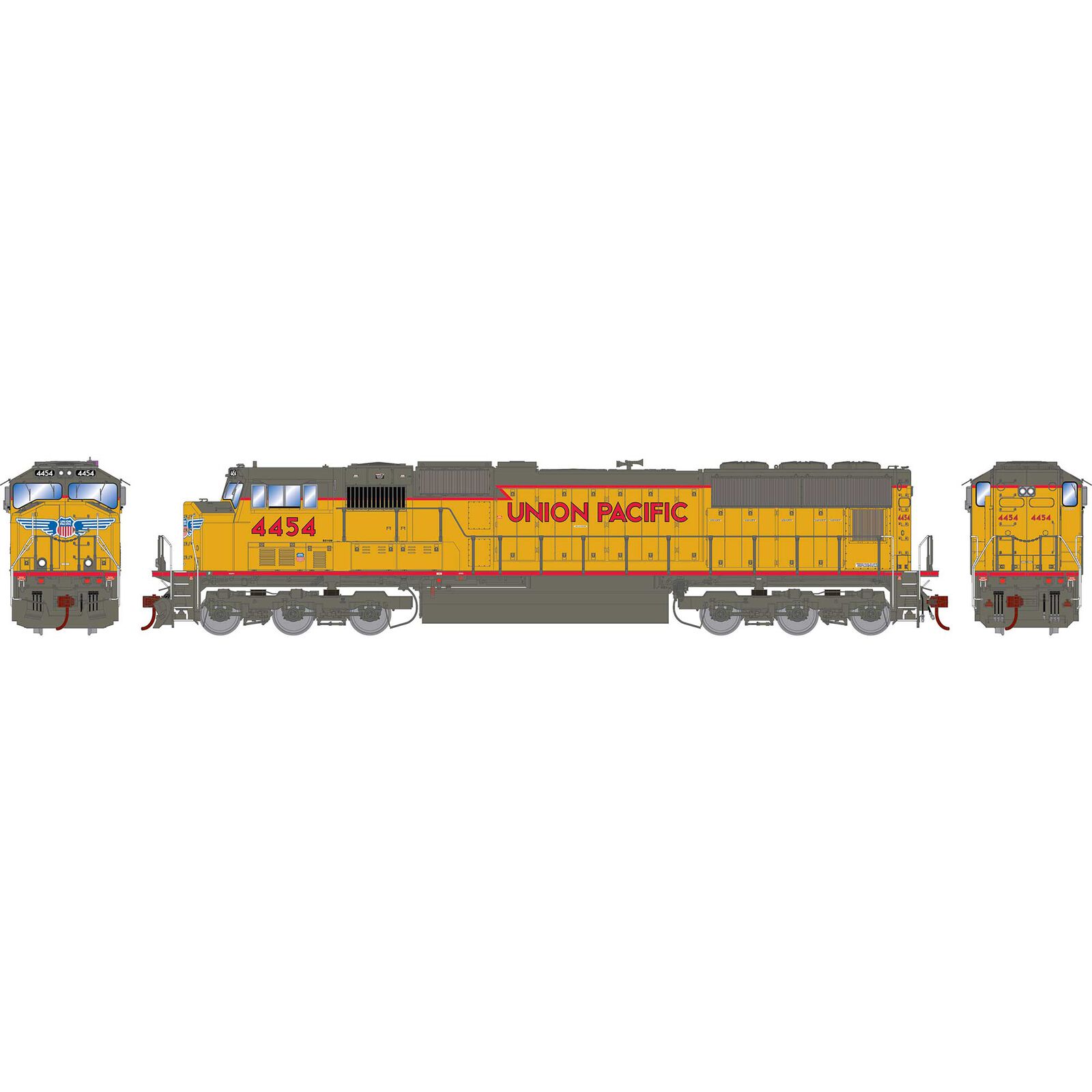 HO SD70M with DCC & Sound, Union Pacific #4454