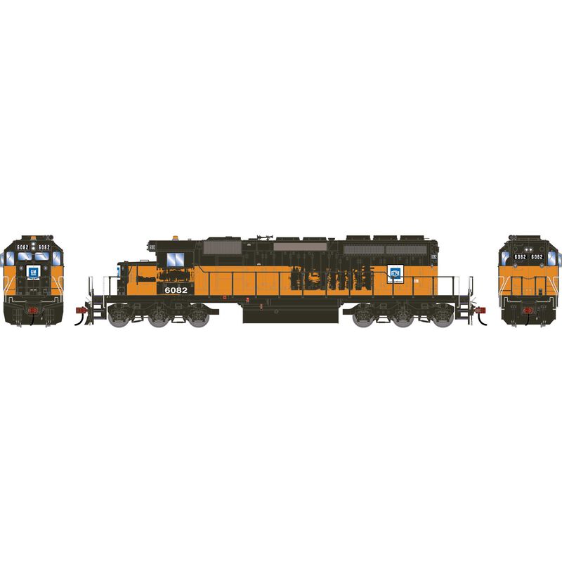 Athearn HO ATH SD40-2 Locomotive, Primed For Grime EMDX 'Bandit' #6082