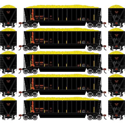 HO ATH Berwick Bathtub Gondola, SULX w/Load #1617/1633/1638/1644/1669 (5) HO ATH Berwick Bathtub Gondola, SULX w/Load #1617/1633/1638/1644/1669 (5)