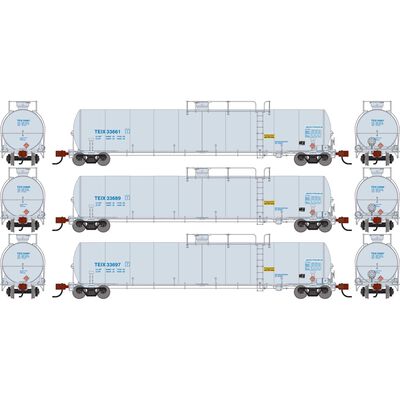 N UTC 33K LPG Tank Car- Late, TEIX #33661/33689/33697 (3) N UTC 33K LPG Tank Car- Late, TEIX #33661/33689/33697 (3)