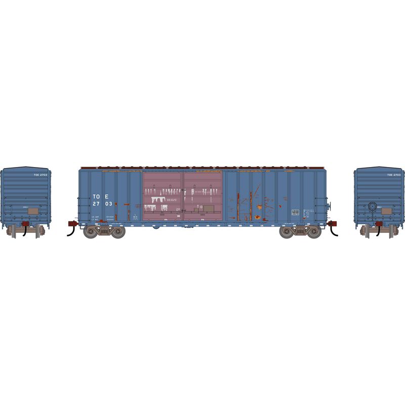 Athearn HO ATH 50' FMC 5077 DD Offset Box Car, Primed For Grime TOE #2703