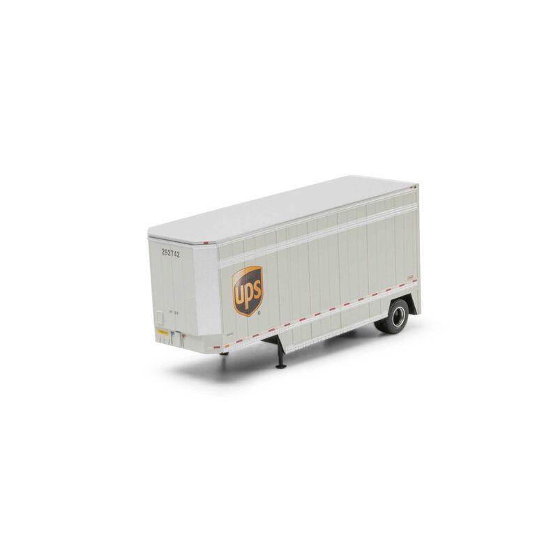 HO ATH 28' Parcel (PUP) Trailer, UPS with Shield #292742 HO ATH 28' Parcel (PUP) Trailer, UPS with Shield #292742