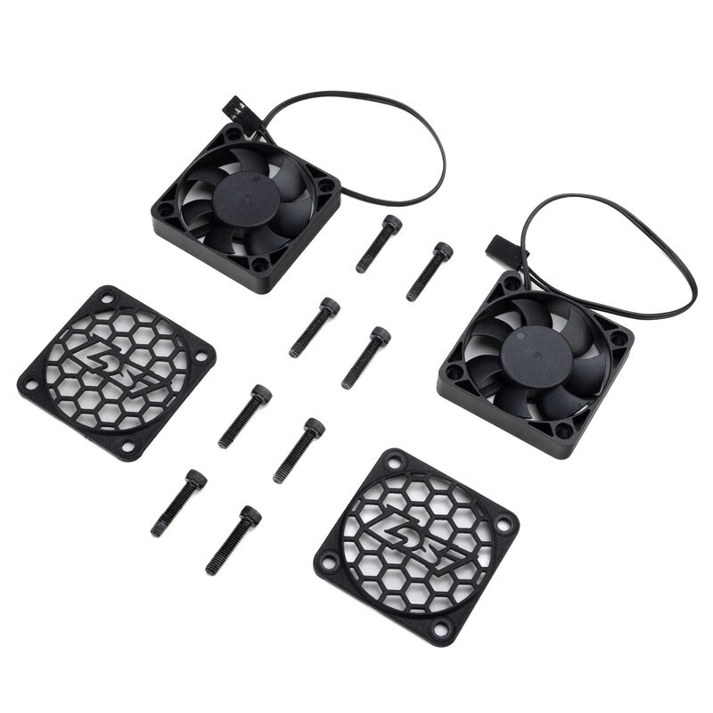 Replacement Cooling Fan, 50mm with Losi Fan Cover (2): 5IVE-TE