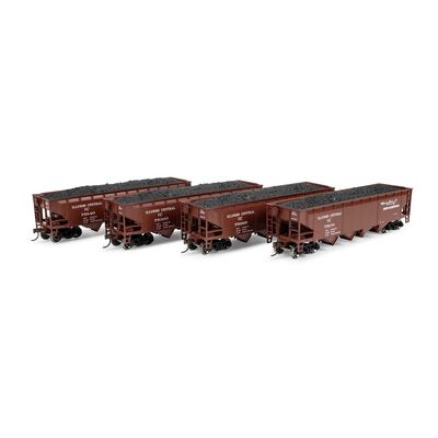 HO ATH 40' 4-Bay Offset Hopper with Load, IC #75300/75681/75840/75999 (4) HO ATH 40' 4-Bay Offset Hopper with Load, IC #75300/75681/75840/75999 (4)