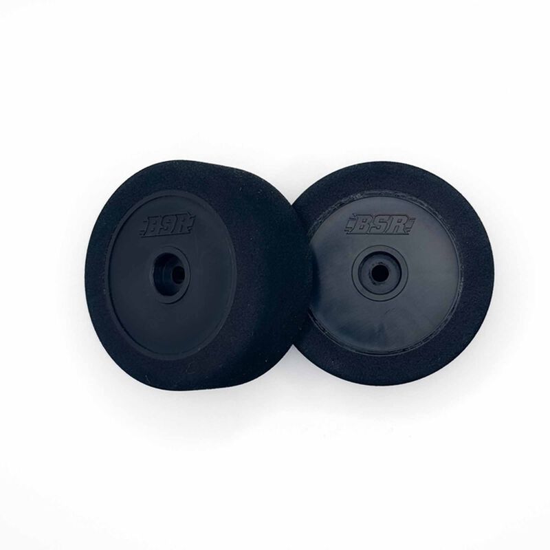 1/18 Mini B/T Narrow Pre-Mounted Tires, XX Pink Compound (2)