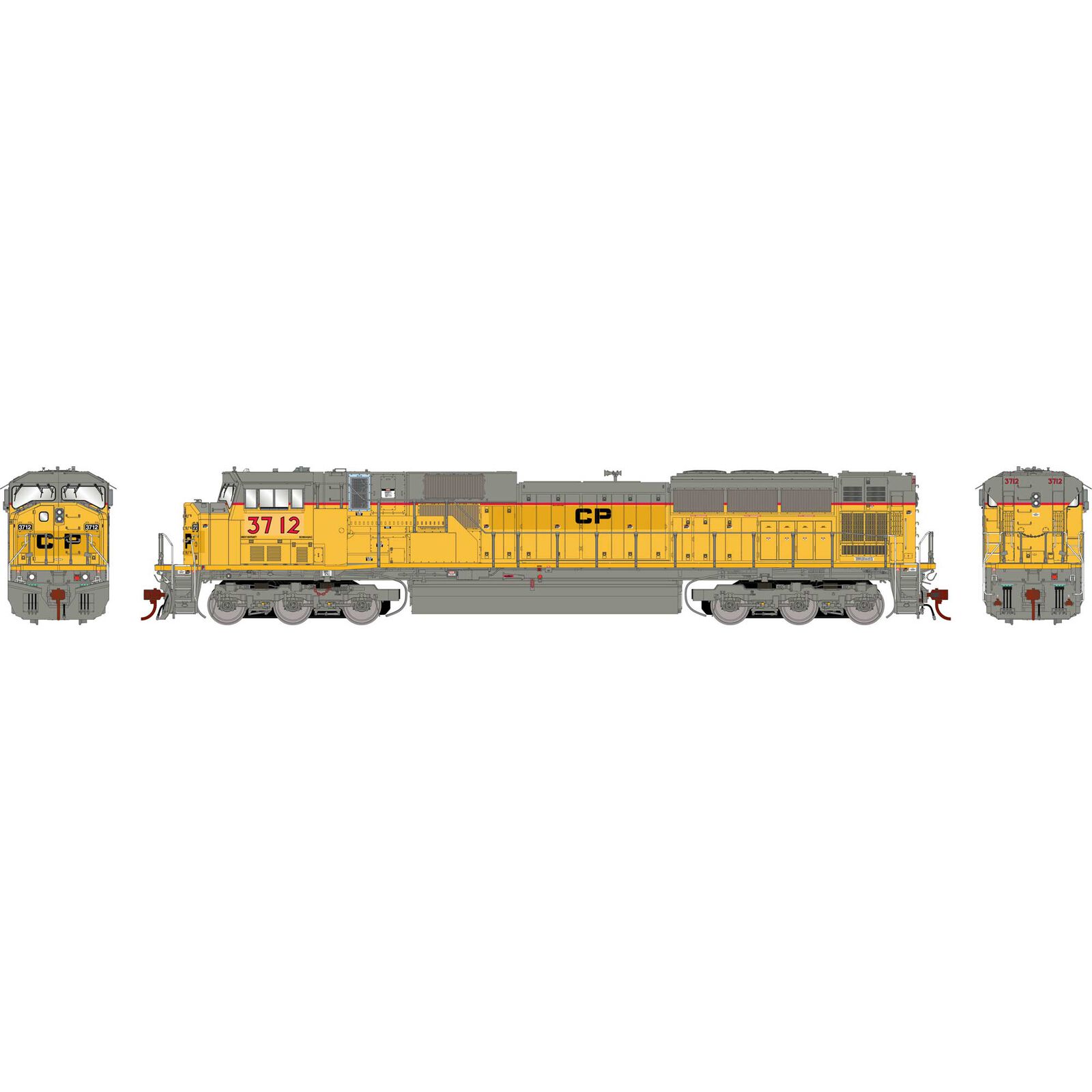 HO EMD SD9043MAC Locomotive with DCC & Sound, CPR #3712