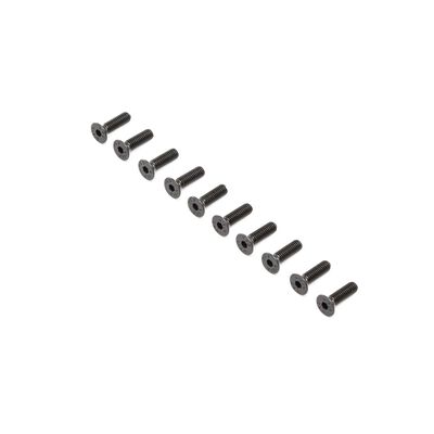 Flat Head Screws, Steel, Black Oxide, M4 x 14mm (10) Flat Head Screws, Steel, Black Oxide, M4 x 14mm (10)