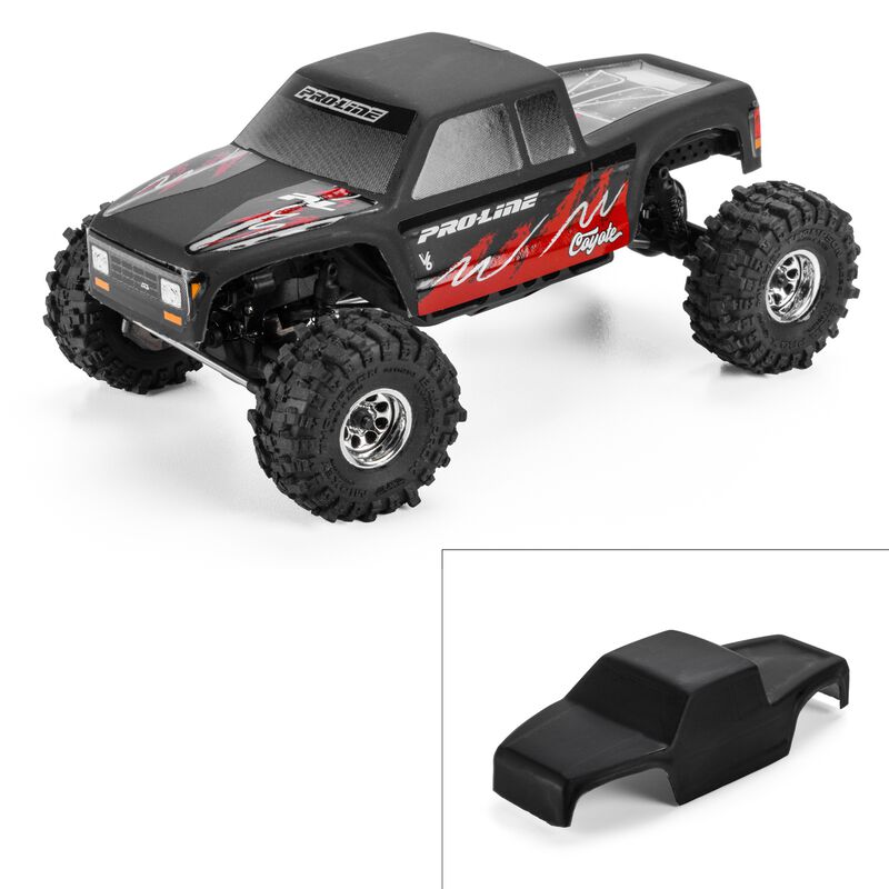 Pro-Line Racing 1/30 Limited Edition Pre-Cut/Pre-Painted Coyote High Performance Body, Matte Black: Axial SCX30 Pro-Line Racing 1/30 Limited Edition Pre-Cut/Pre-Painted Coyote High Performance Body, Matte Black: Axial SCX30