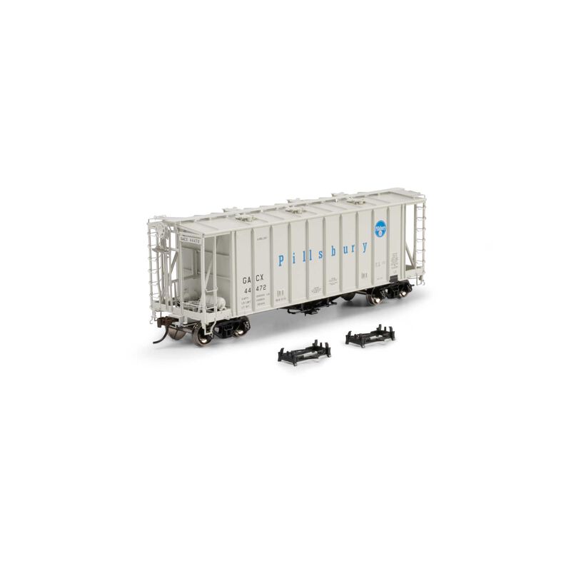 Athearn Genesis HO GEN GATC 2600 Airslide Covered Hopper, GACX/Pillsbury #44472