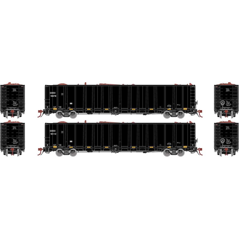 HO NSC 6400 Gondola with Scrap Load, CDEX #16078, 16112 (2)