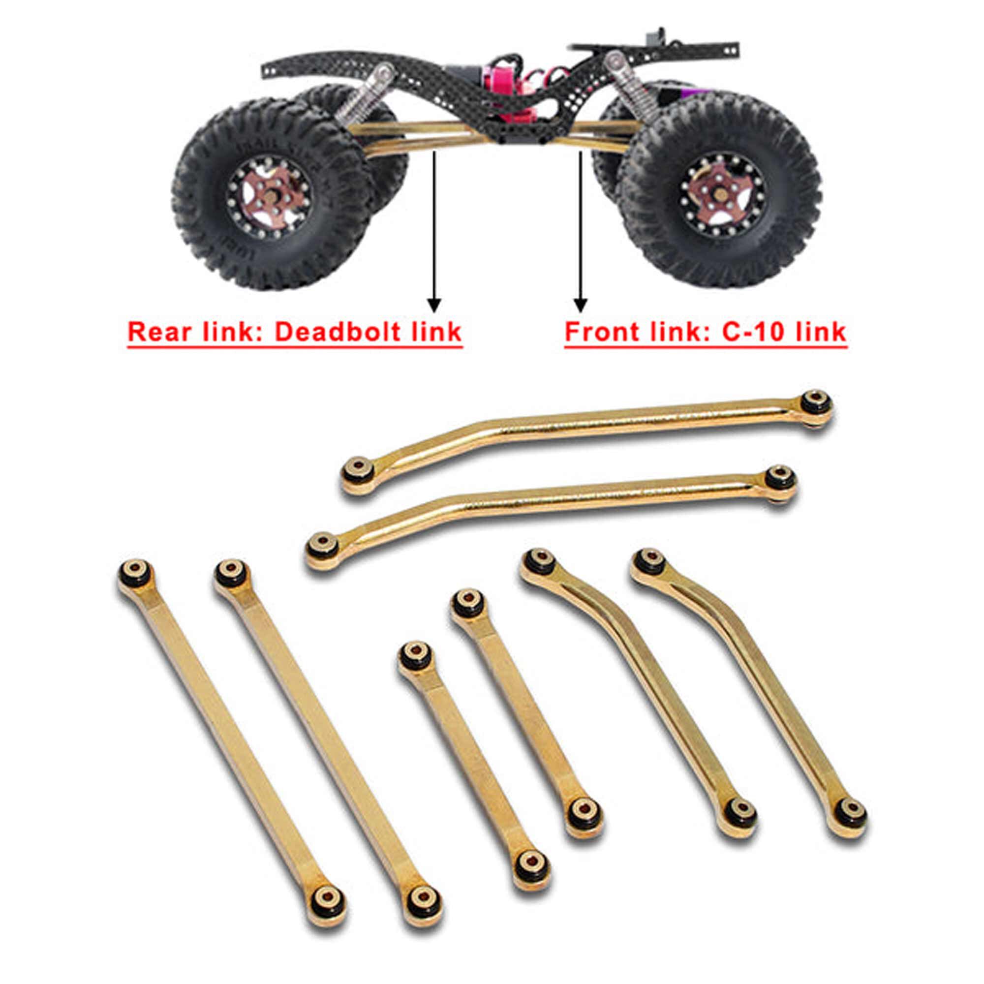 Furitek Hybrid Brass High Clearance Links Set: SCX24 | Horizon Hobby
