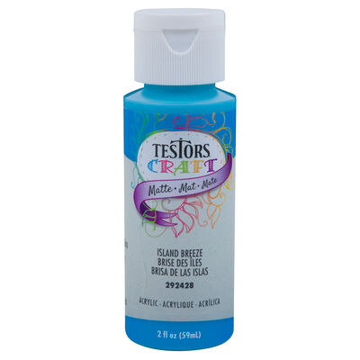 Testors 2oz Acrylic Craft Paint, Satin Island Testors 2oz Acrylic Craft Paint, Satin Island
