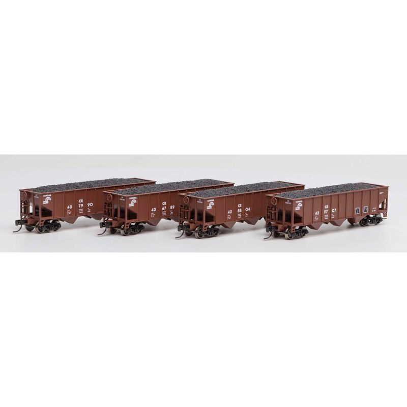 N 40' 3-Bay Ribbed Hopper with Load, CR #1 (4)