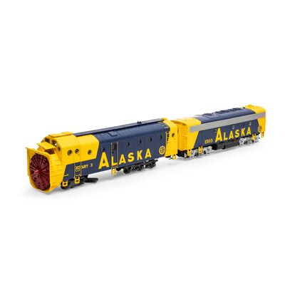 HO Rotary Snowplow & F7B Locomotive, ARR #3/#1503 HO Rotary Snowplow & F7B Locomotive, ARR #3/#1503