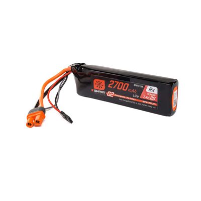 7.4V 2700mAh 2S 15C Smart G2 Receiver LiPo Battery: IC3 7.4V 2700mAh 2S 15C Smart G2 Receiver LiPo Battery: IC3