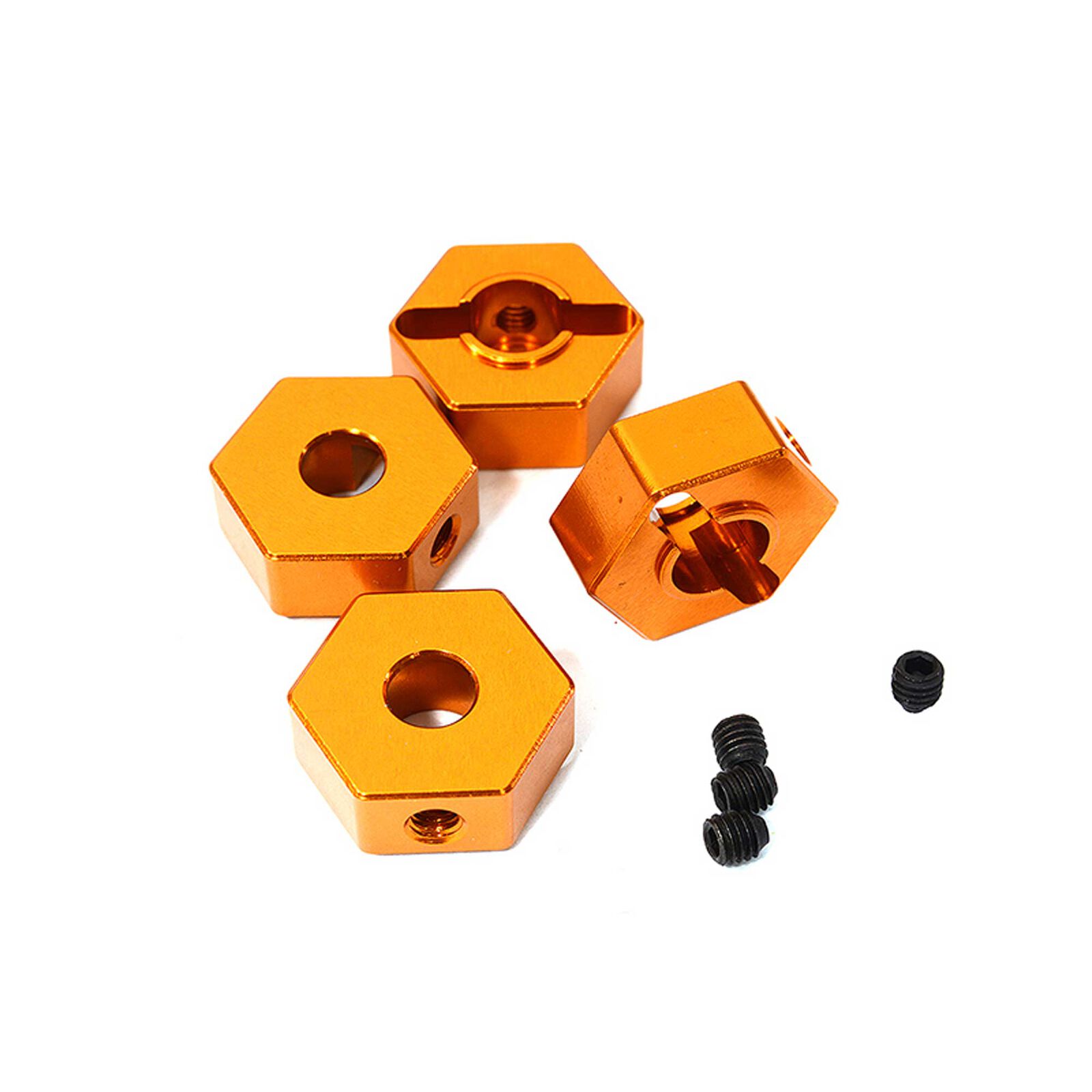 Wheel Hex, Orange (4): ARRMA 1/10 GRANITE 4x4 3S BLX